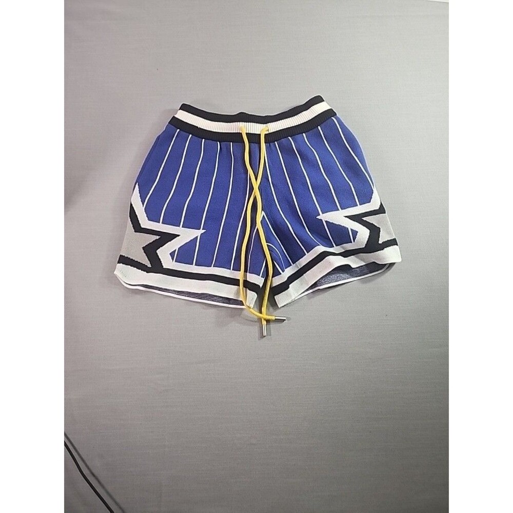 Mnml Shorts Blue Ans White Stripes And Start Size Xs Super Soft